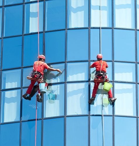 Мытье фасадов промальпинистами в Северодвинске